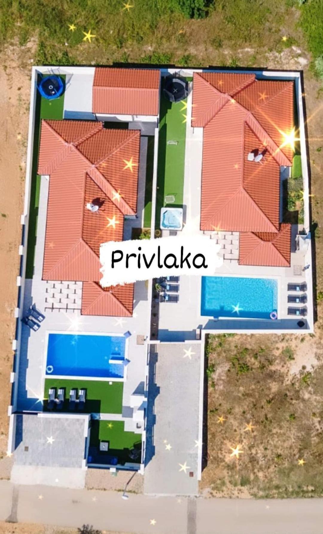 Villas Sabun - Modern House With Heated Pool Привлака Экстерьер фото